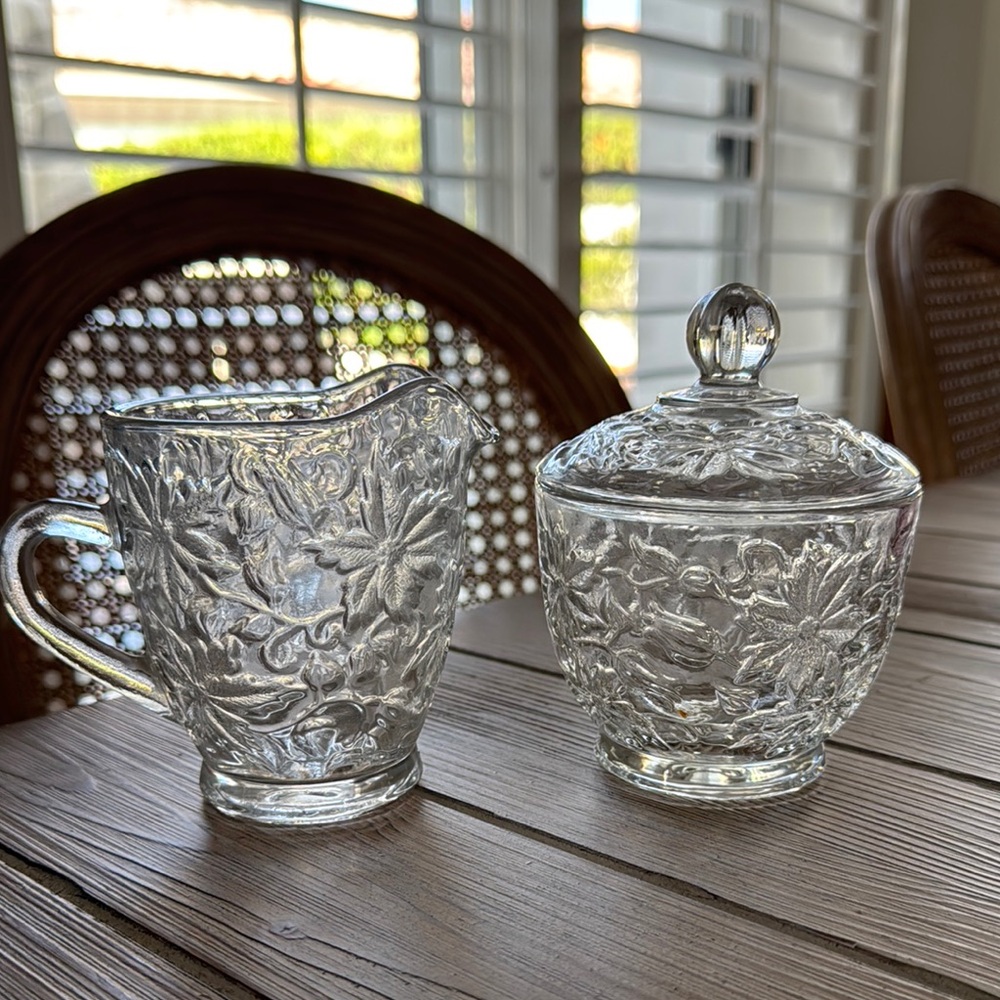Princess House - Creamer and Sugar Bowl